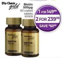 Dis-Chem Dis-Chem Gold Biotin offer