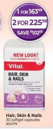 Dis-Chem Vital Hair, Skin & Nails offer