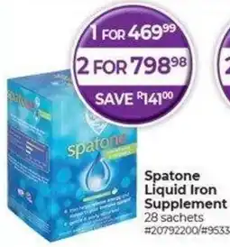 Dis-Chem Spatone Liquid Iron Supplement offer