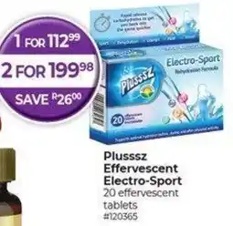 Dis-Chem Plusssz Effervescent Electro-Sport offer