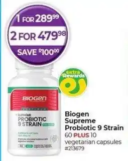 Dis-Chem Biogen Supreme Probiotic 9 Strain offer
