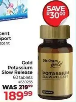 Dis-Chem Gold Potassium Slow Release offer