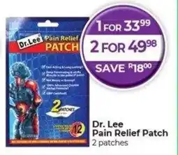 Dis-Chem Dr. Lee Pain Relief Patch offer