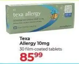 Dis-Chem Texa Allergy 10mg offer