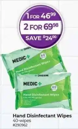 Dis-Chem Hand Disinfectant Wipes offer