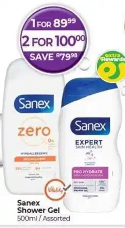 Dis-Chem Sanex Shower Gel offer