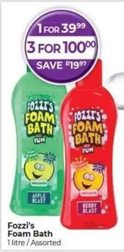 Dis-Chem Fozzi's Foam Bath offer
