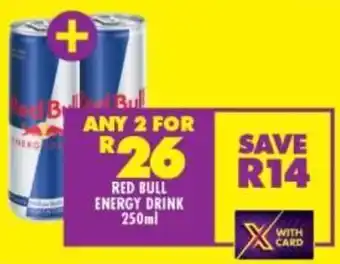 Shoprite Red bull energy drink offer