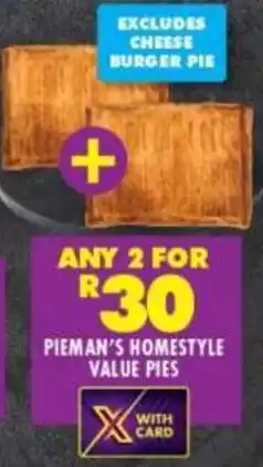 Shoprite Pieman's homestyle value pies offer