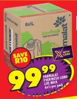 Shoprite Parmalat everfresh long life milk offer