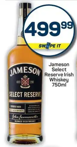 Pick n Pay Jameson Select Reserve Irish Whiskey 750ml offer