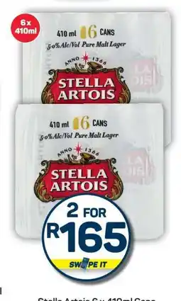Pick n Pay Stella Artois 6x 410ml Cans offer