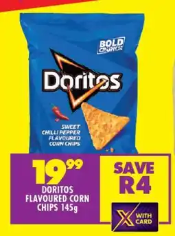Shoprite DORITOS FLAVOURED CORN CHIPS 145g offer