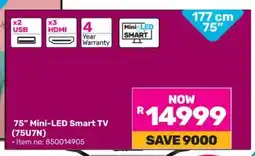 Game 75 Mini-LED Smart TV (75U7N) offer