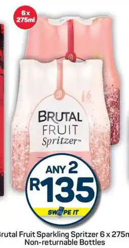 Pick n Pay Brutal Fruit Sparkling Spritzer 6 x 275ml offer