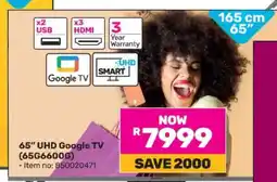 Game 65 UHD Google TV (65G6600G) offer