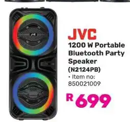 Game JVC 1200 W Portable Bluetooth Party Speaker (N2124PB) offer
