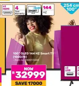Game 100 QLED 144 HZ Smart TV (100Q7N) offer
