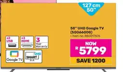 Game 50 UHD Google TV (50G6600G) offer