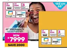 Game 65 UHD Google TV offer