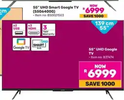Game 55 UHD Smart Google TV (55G6400G) offer