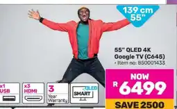 Game 55 QLED 4K Google TV (C645) offer
