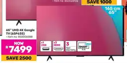 Game 65” UHD 4K Google TV (65P635) offer