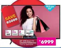 Game 60 UHD Smart TV (UA60DU7000KXXA) offer