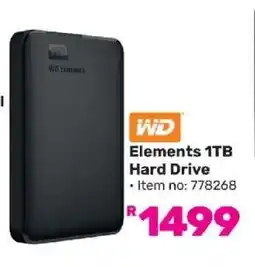Game WD Elements 1TB Hard Drive offer