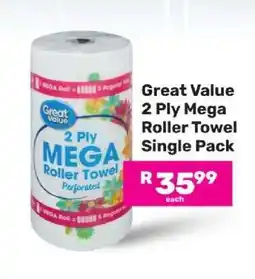 Game Great Value 2 Ply Mega Roller Towel Single Pack offer