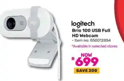 Game Logitech Brio 100 USB Full HD Webcam offer