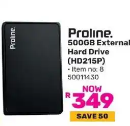 Game Proline 500GB External Hard Drive (HD215P) offer