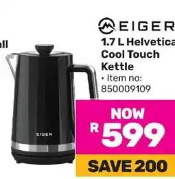 Game Eiger 1.7 L Helvetica Cool Touch Kettle offer