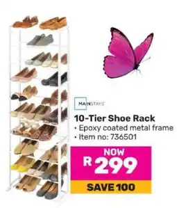 Game 10-Tier Shoe Rack offer