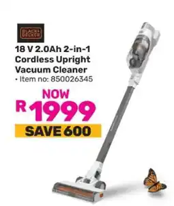Game 18 V 2.0Ah 2-in-1 Cordless Upright Vacuum Cleaner offer