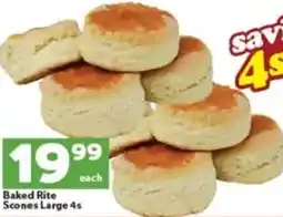 Check Save Baked Rite Scones Large offer