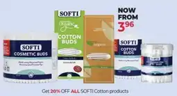 Dis-Chem SOFTI Cotton products offer