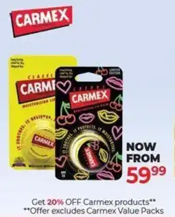 Dis-Chem Get 20% OFF Carmex products offer