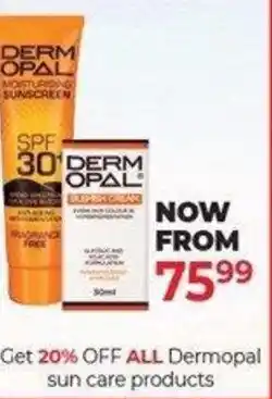 Dis-Chem Dermopal sun care products offer