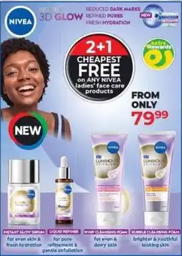 Dis-Chem Nivea ladies face care products offer