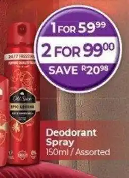 Dis-Chem Old Spice Deodorant Spray offer