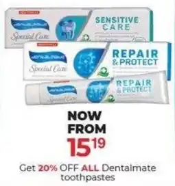 Dis-Chem Dentalmate toothpastes offer