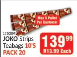 KitKat Cash and Carry JOKO Strips Teabags 10'S PACK 20 offer