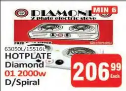 KitKat Cash and Carry HOTPLATE Diamond 01 2000w D/Spiral offer