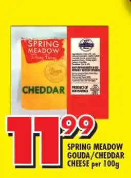 Shoprite SPRING MEADOW GOUDA/CHEDDAR CHEESE per 100g offer