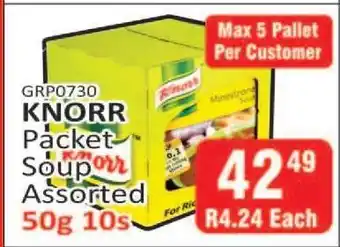 KitKat Cash and Carry KNORR Packet Soup Assorted 50g 10s offer