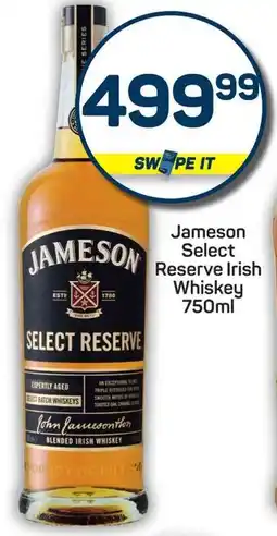 Pick n Pay Jameson Select Reserve Irish Whiskey offer