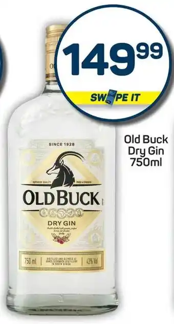 Pick n Pay Old Buck Dry Gin offer