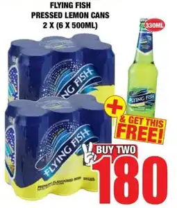 Boxer Liquors Flying fish pressed lemon cans offer