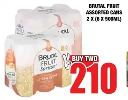 Boxer Liquors Brutal fruit assorted cans offer